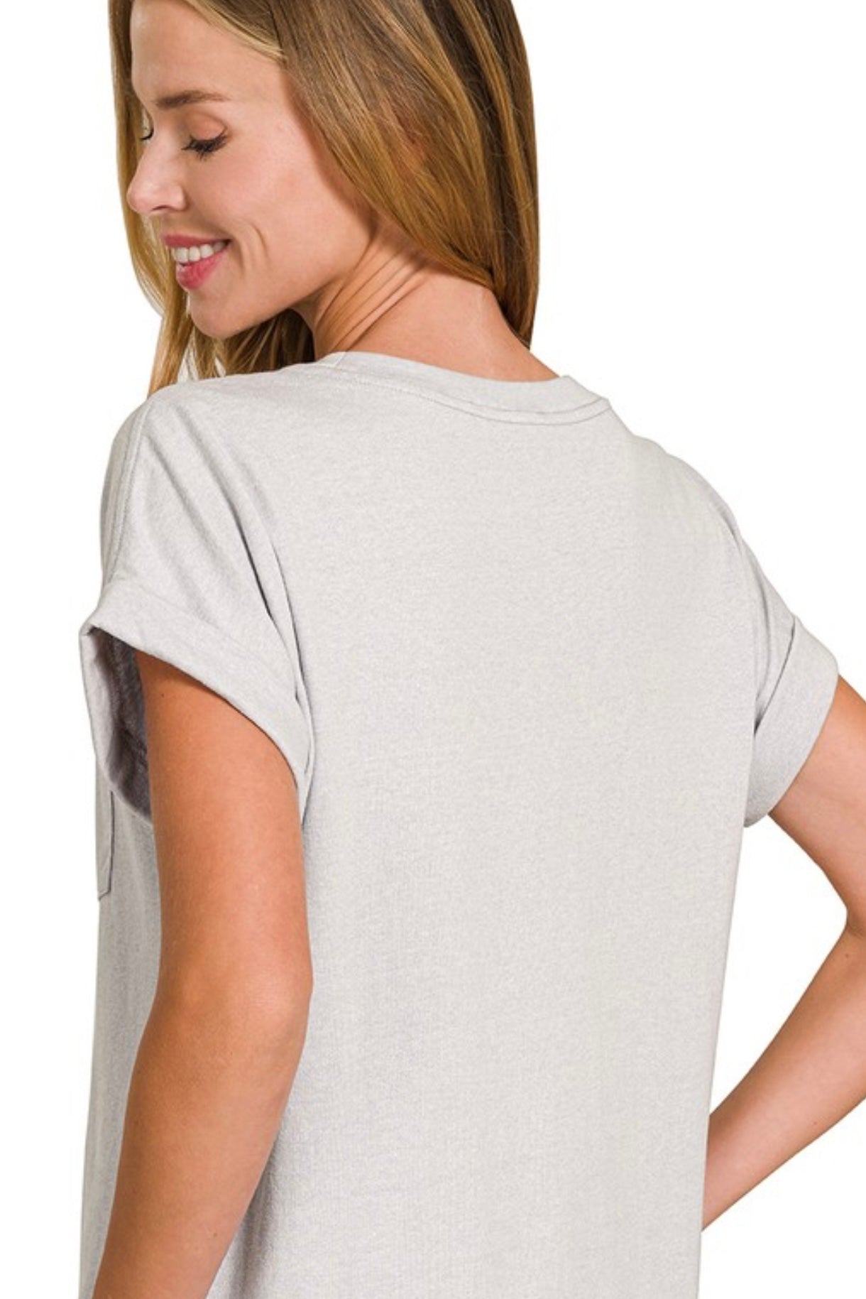 Cali T-shirt Dress | Light Gray