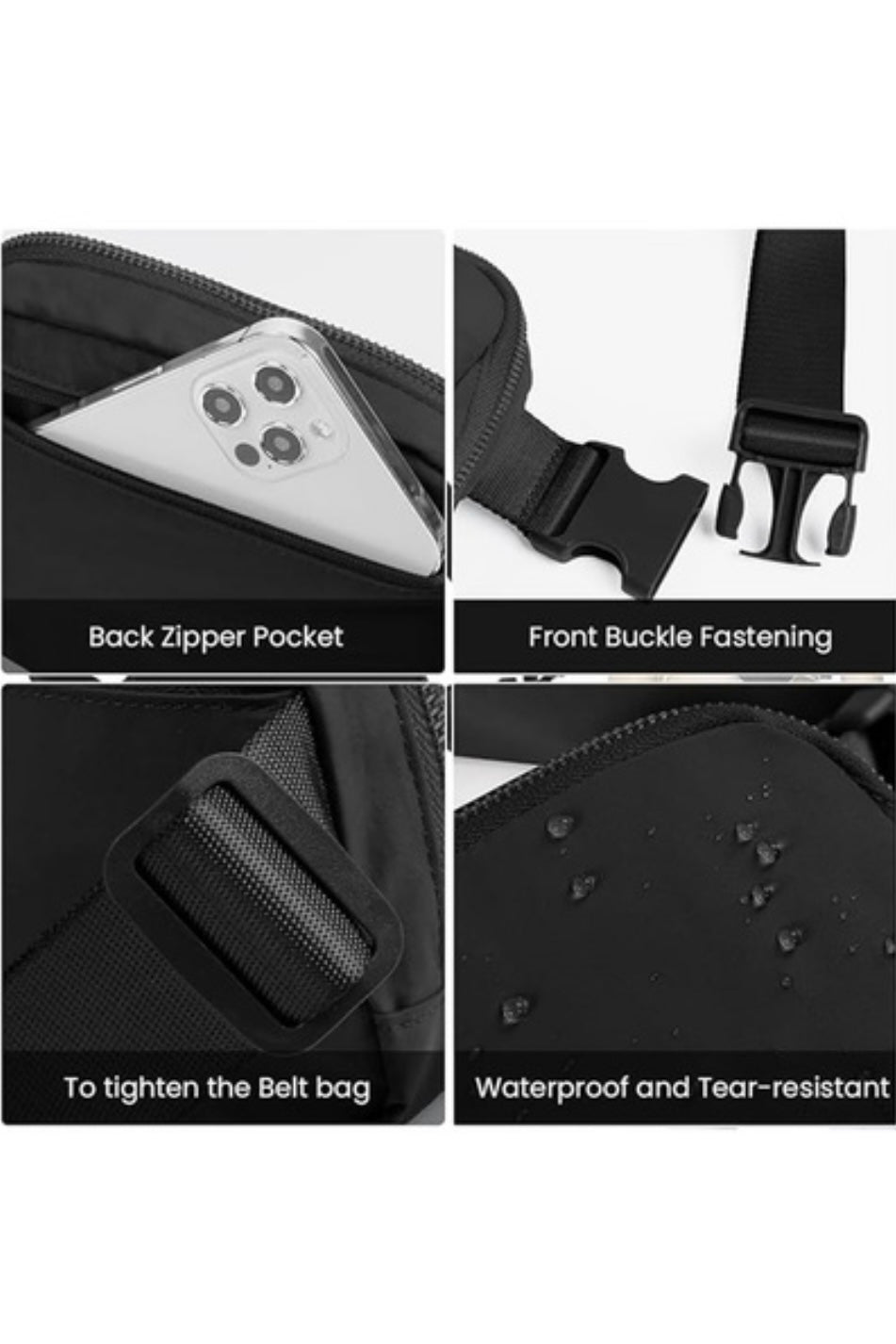 On The Go Cross Body Bag | Black